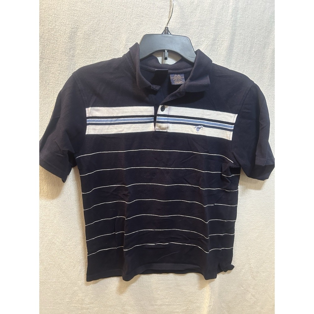 Boys Wrangler Premium Navy Blue Stripe Polo Shirt NEW! NWT